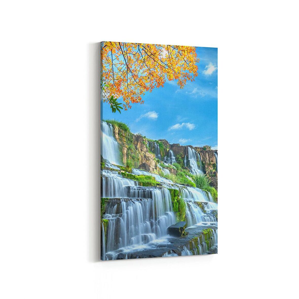 Olla 13378DD Doğa / Manzara Görseli Dikey Dar Kanvas Tablo (Ölçü: 30X60)