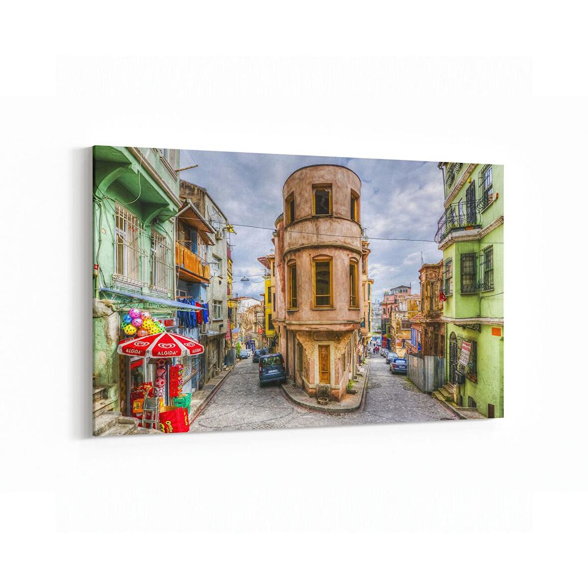 Olla 18787Y Yapı Görseli Yatay Kanvas Tablo (Ölçü: 70X50)