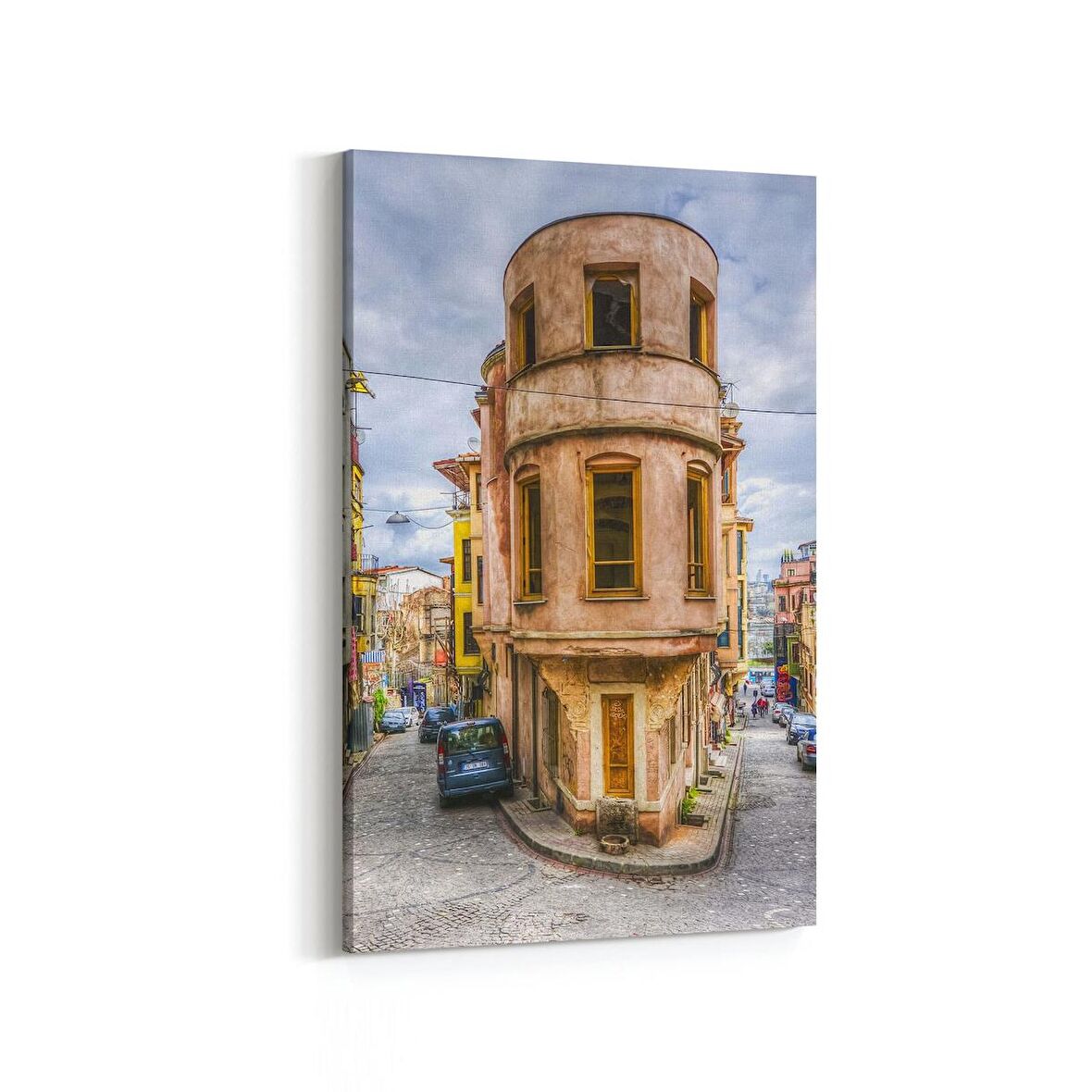Olla 18787D Yapı Görseli Dikey Kanvas Tablo (Ölçü: 60X90)