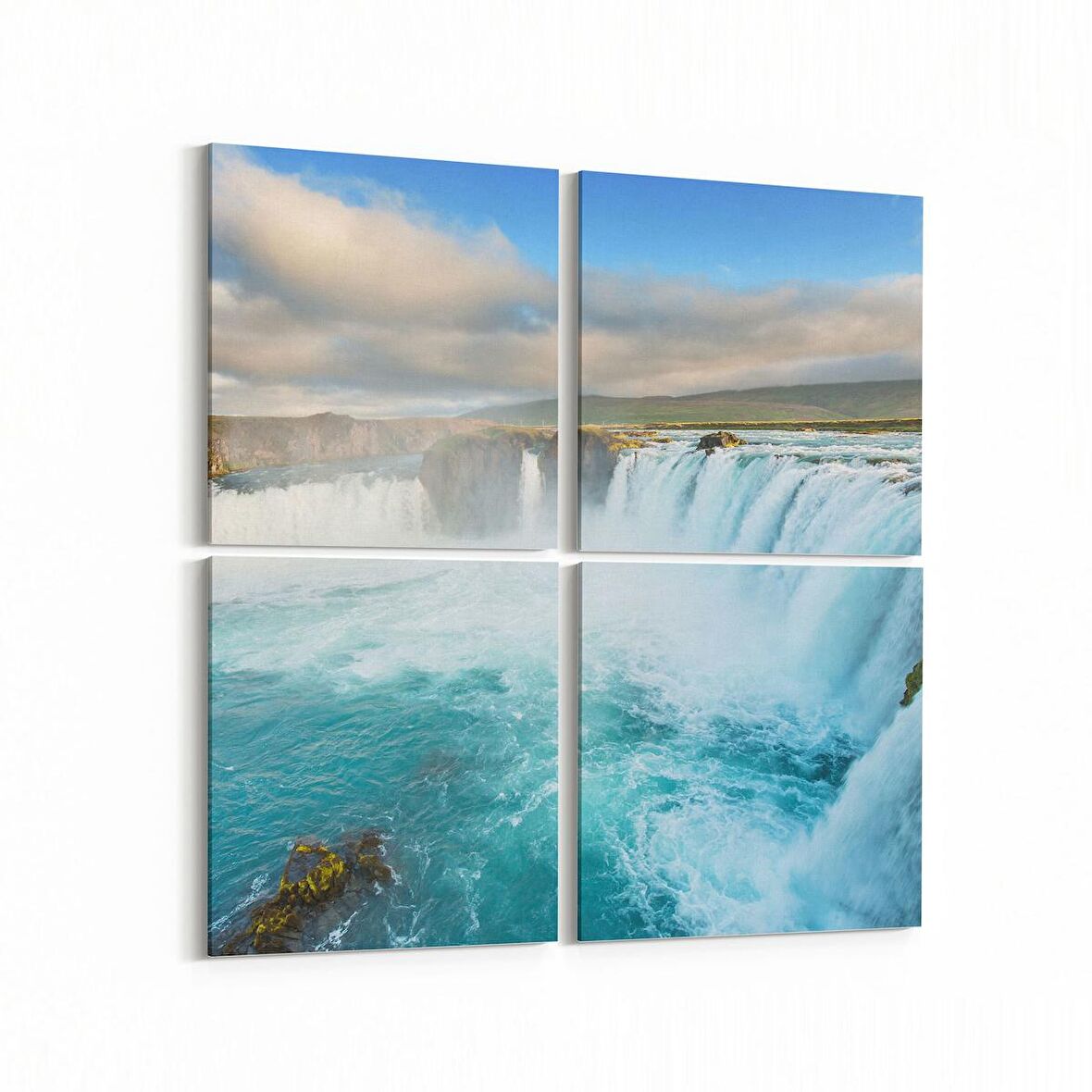 Olla 13399K4 Doğa / Manzara Görseli Kare 4'lü Kanvas Tablo (Ölçü: 65X65)