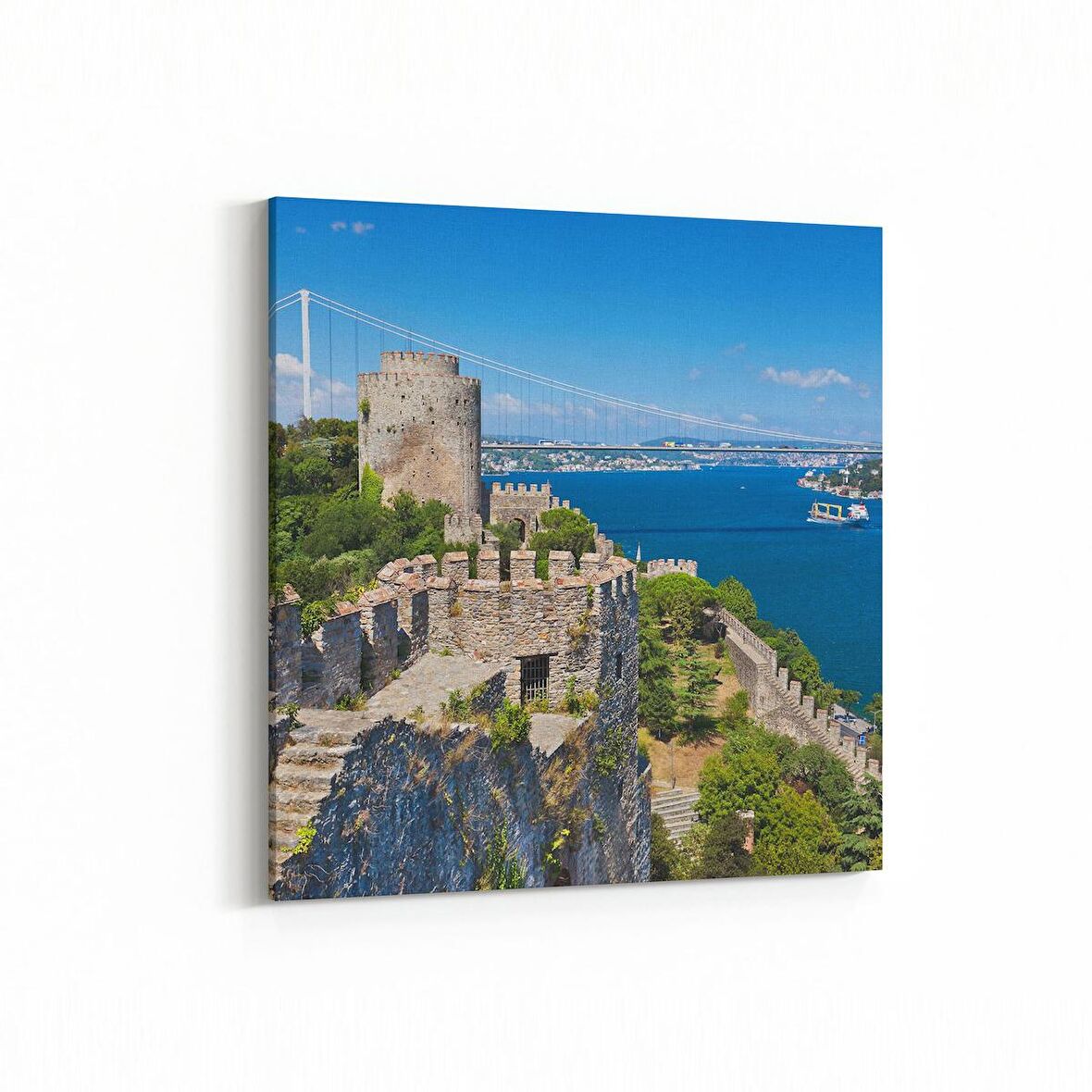 Olla 18446K Yapı Görseli Kare Kanvas Tablo (Ölçü: 25X25)