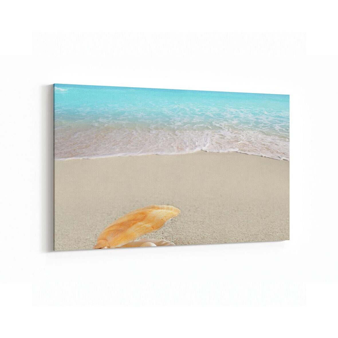 Olla 16614Y Kumsal / Sahil Görseli Yatay Kanvas Tablo (Ölçü: 45X30)