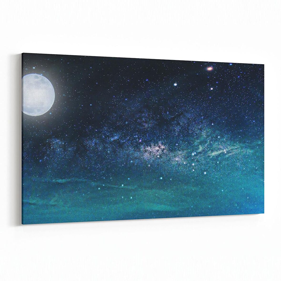 Olla 14819Y Gece Gökyüzü Görseli Yatay Kanvas Tablo (Ölçü: 30X20)