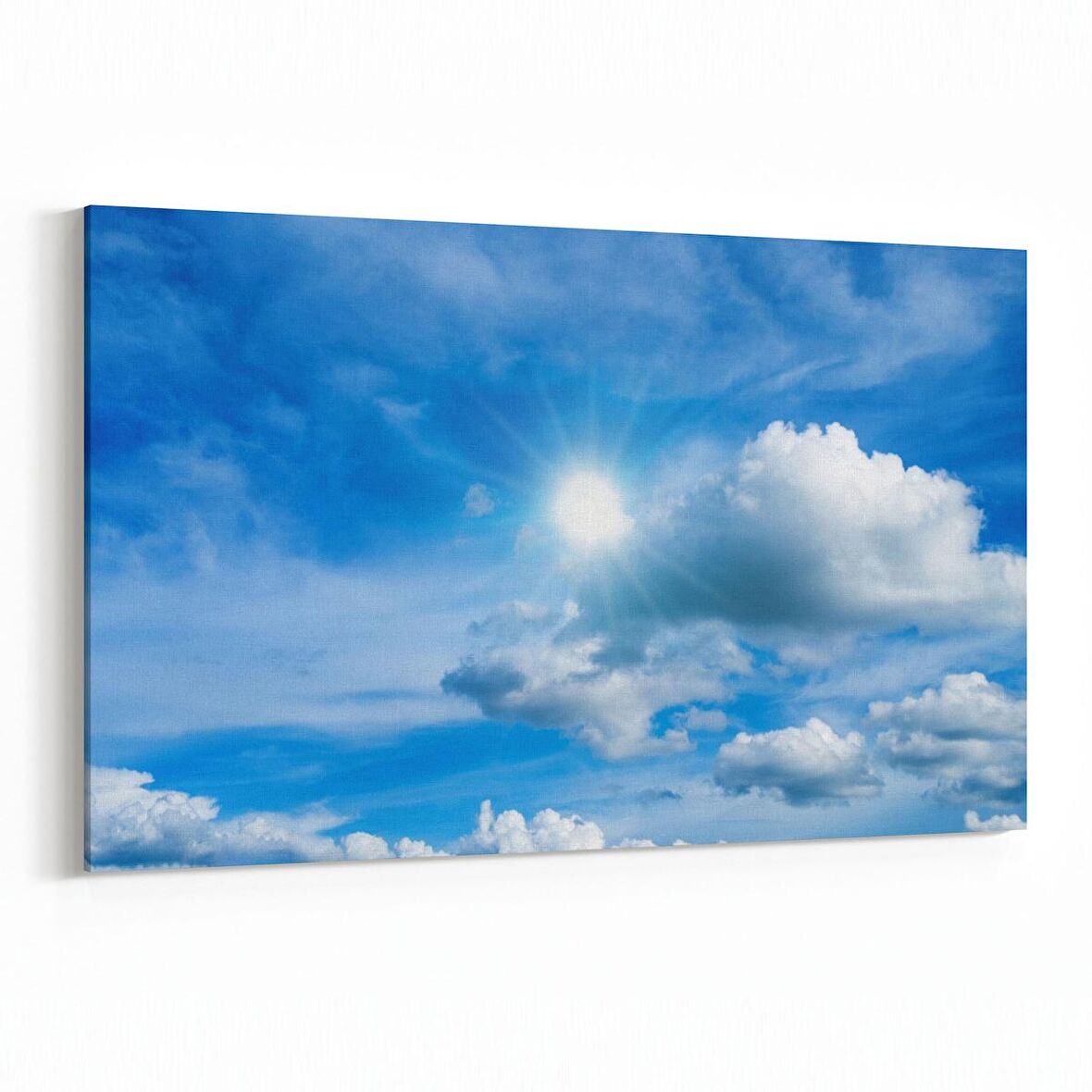 Olla 15680Y Gökyüzü Bulut Görseli  Yatay Kanvas Tablo (Ölçü: 120X80)