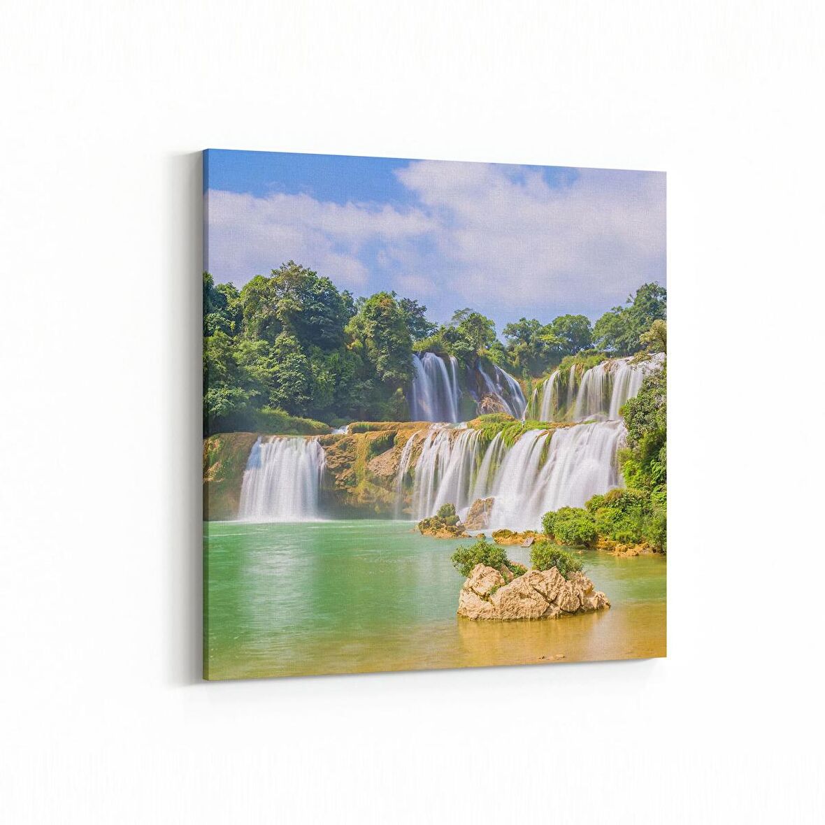 Olla 14266K Doğa / Manzara Görseli Kare Kanvas Tablo (Ölçü: 25X25)