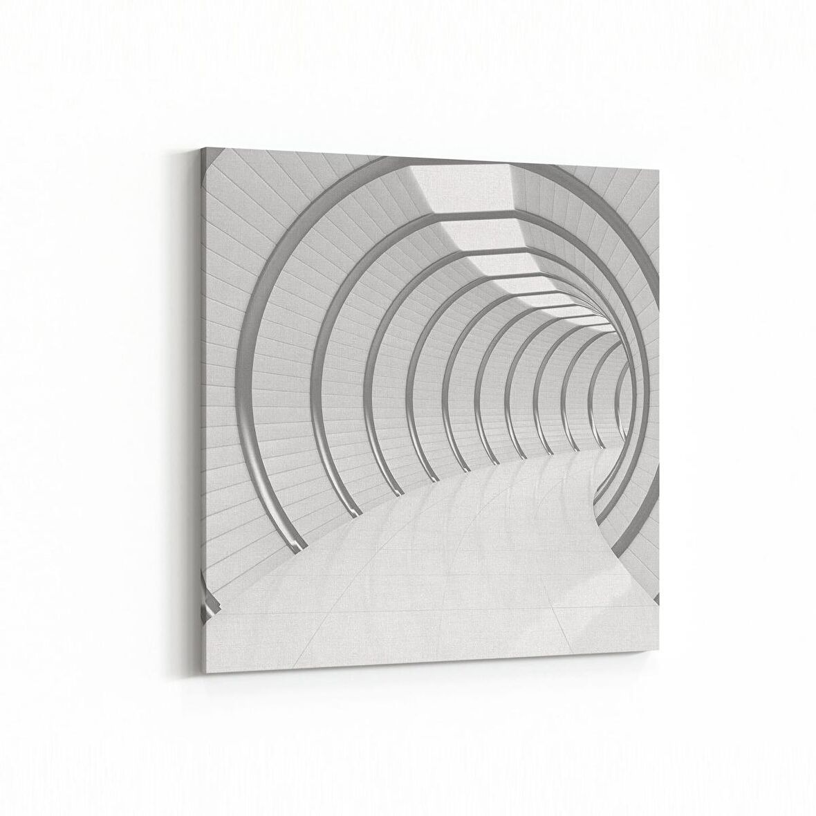 Olla 10438K Abstract Tünel Görsel Kare Kanvas Tablo (Ölçü: 25X25)