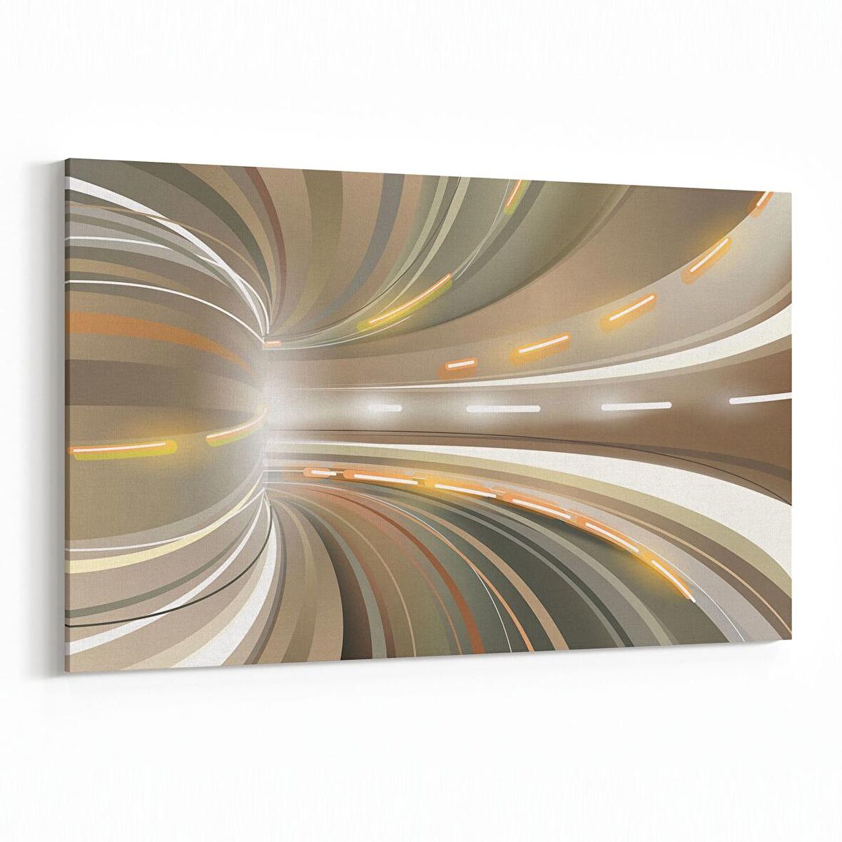 Olla 10234Y Abstract Girdap Görsel Yatay Kanvas Tablo (Ölçü: 30X20)