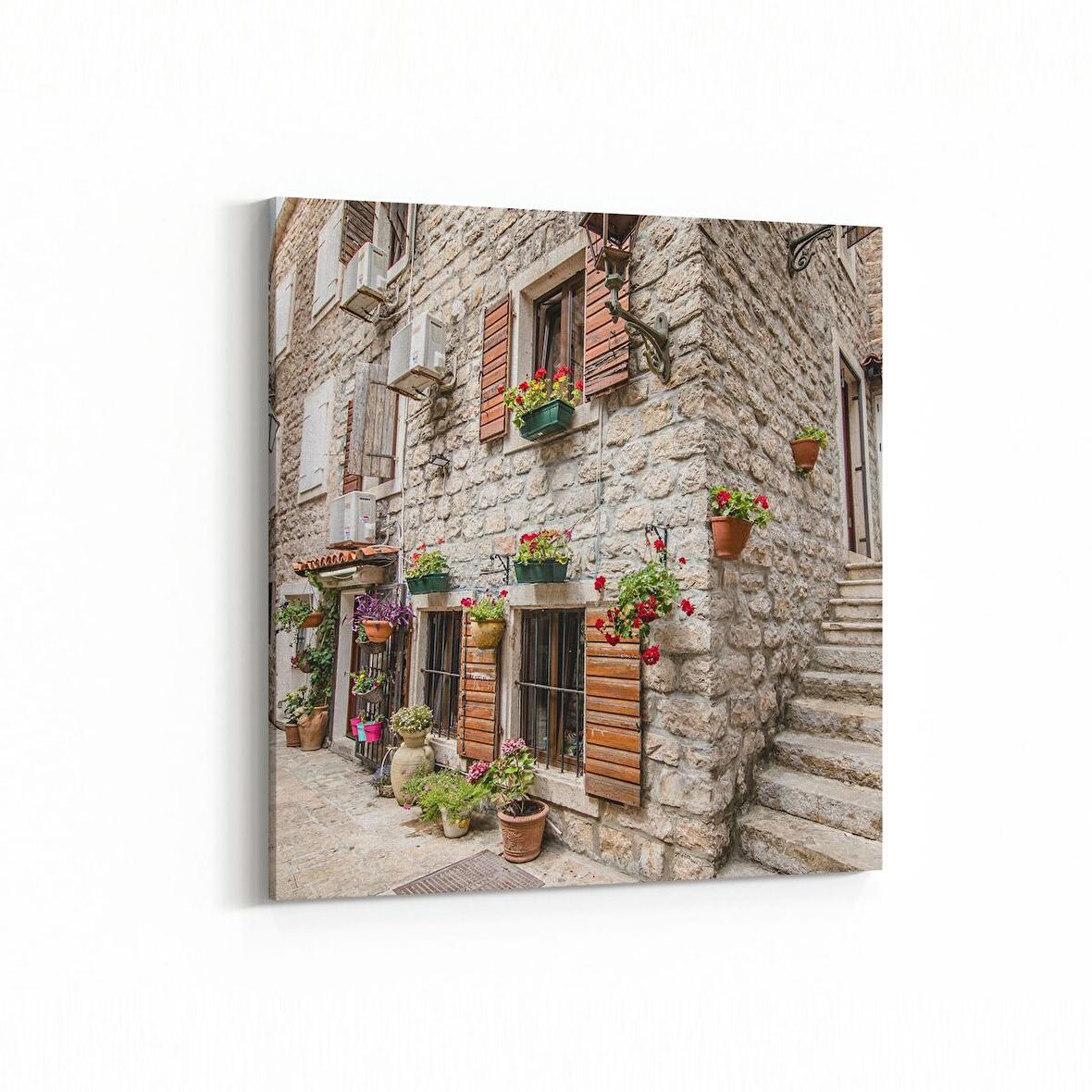 Olla 17965K Yapı Görseli Kare Kanvas Tablo (Ölçü: 30X30)