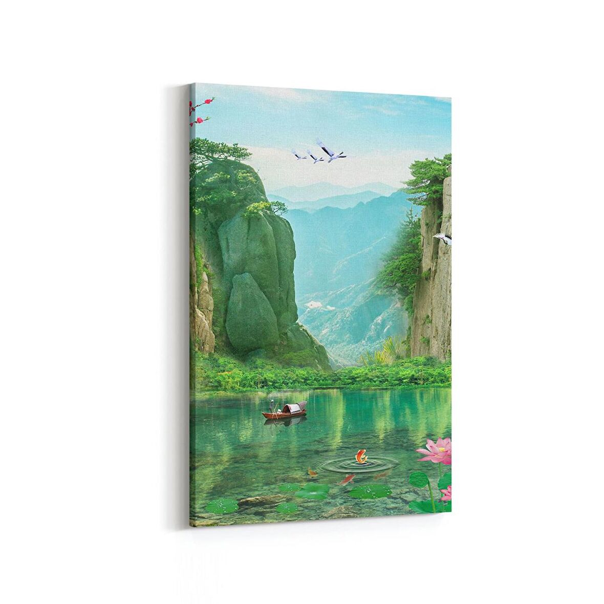 Olla 13327D Doğa / Manzara Görseli Dikey Kanvas Tablo (Ölçü: 60X90)