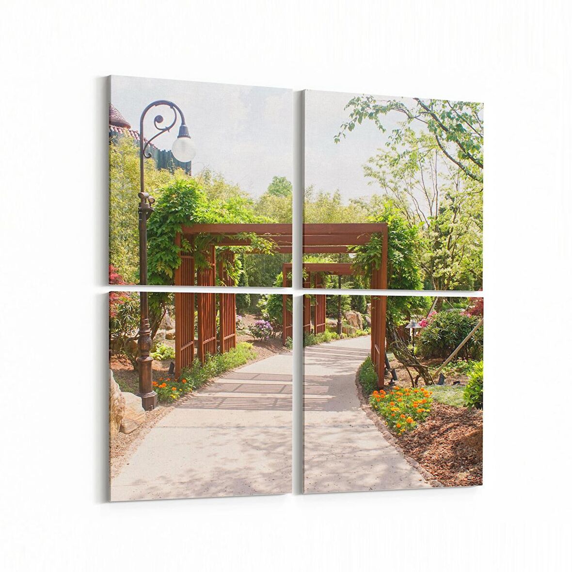 Olla 14338K4 Doğa / Manzara Görseli Kare 4'lü Kanvas Tablo (Ölçü: 65X65)