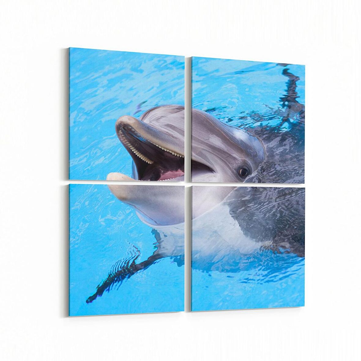 Olla 12977K4 Deniz / Okyanus Görseli Kare 4'lü Kanvas Tablo (Ölçü: 125X125)