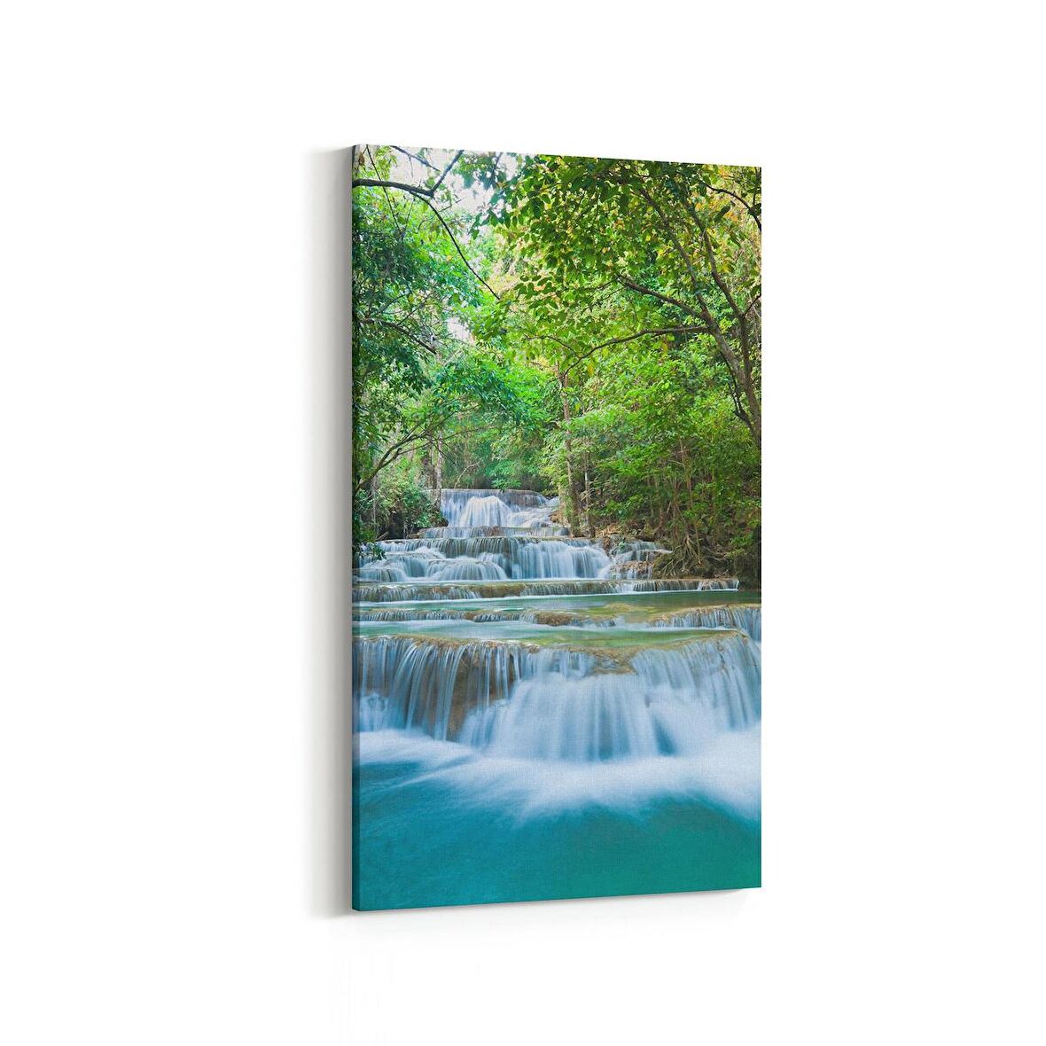 Olla 14366DD Doğa / Manzara Görseli Dikey Dar Kanvas Tablo (Ölçü: 40X80)