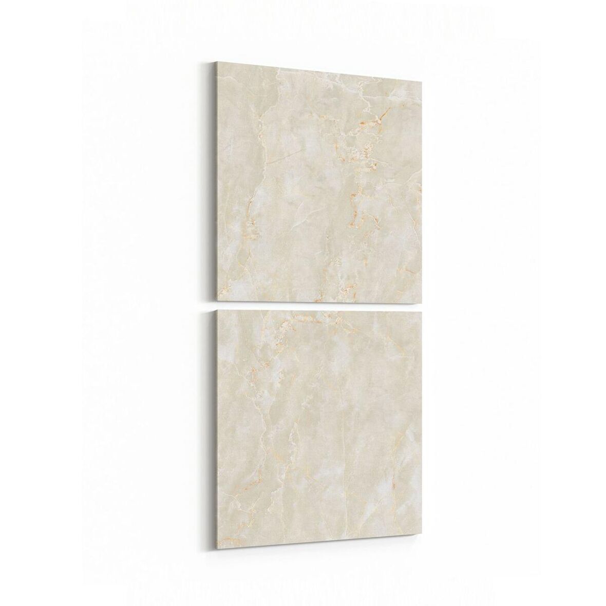 Olla 16725K2D Mermer Desen Görsel Kare 2'li Dikey Kanvas Tablo (Ölçü: 30X65)