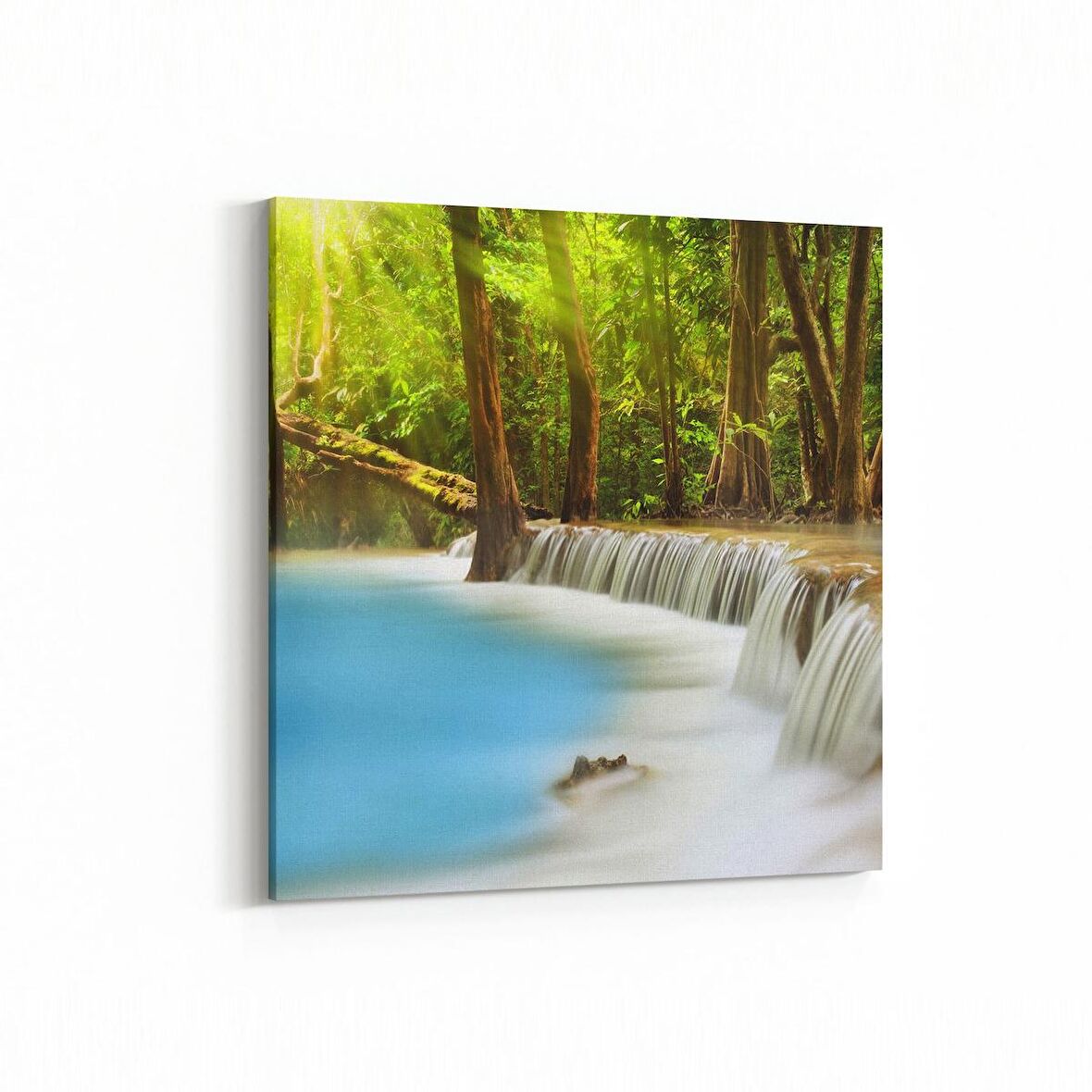 Olla 13363K Doğa / Manzara Görseli Kare Kanvas Tablo (Ölçü: 25X25)