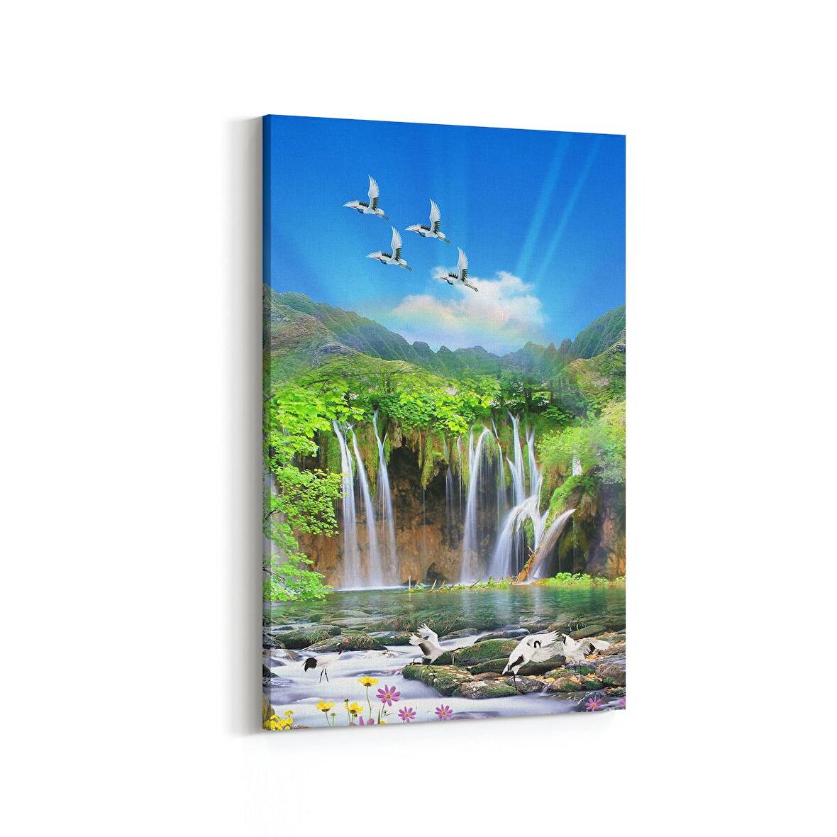 Olla 13226D Doğa / Manzara Görseli Dikey Kanvas Tablo (Ölçü: 80X120)