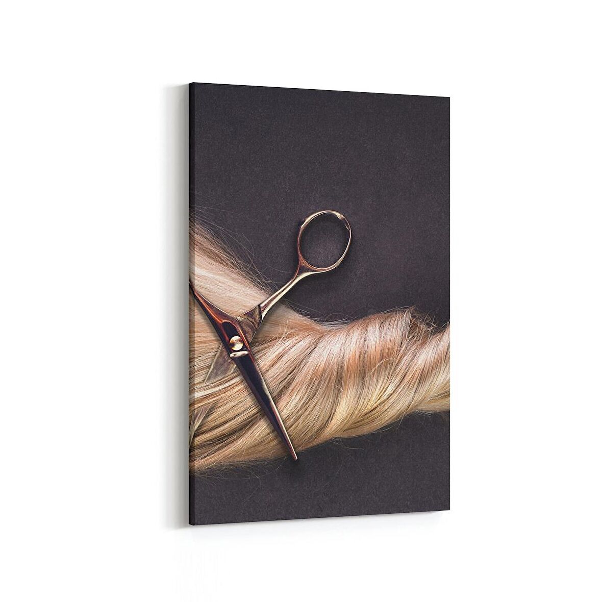 Olla 16330D Kuaför / Berber Görseli Dikey Kanvas Tablo (Ölçü: 70X105)