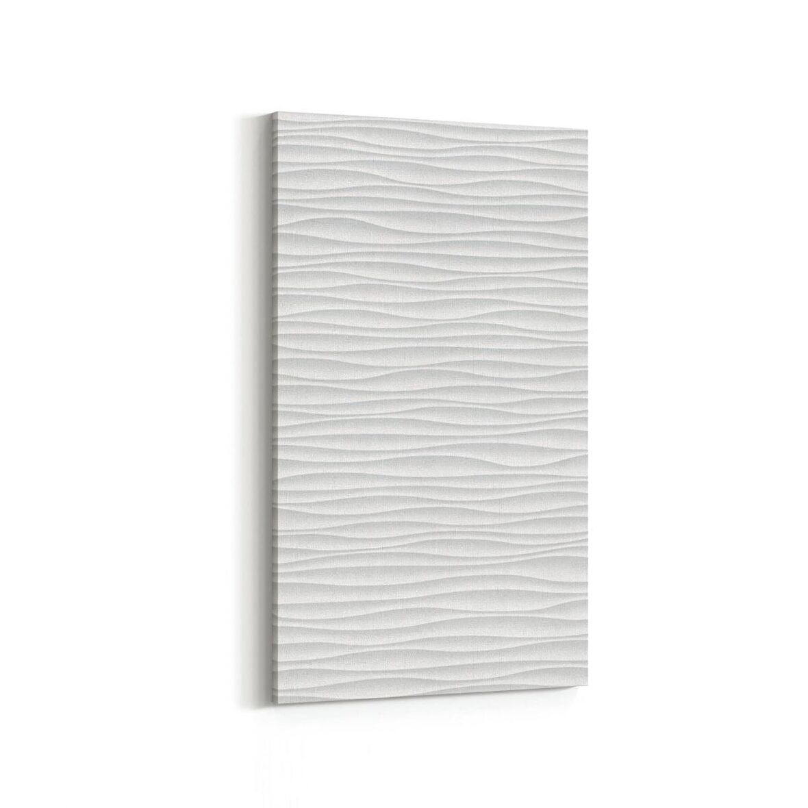 Olla 10452DD Beyaz Kabartma Görseli Dikey Dar Kanvas Tablo (Ölçü: 40X80)