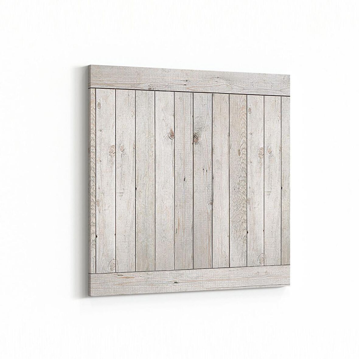 Olla 11994K Ahşap Desen Görseli Kare Kanvas Tablo (Ölçü: 30X30)