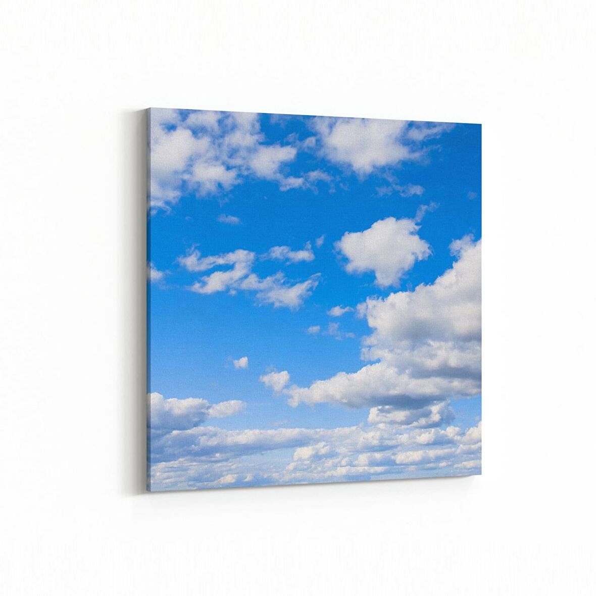 Olla 15822K Gökyüzü Bulut Görseli  Kare Kanvas Tablo (Ölçü: 25X25)