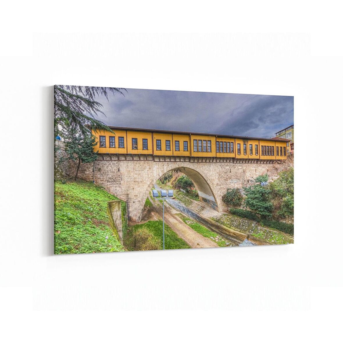 Olla 18953Y Yapı Görseli Yatay Kanvas Tablo (Ölçü: 120X80)