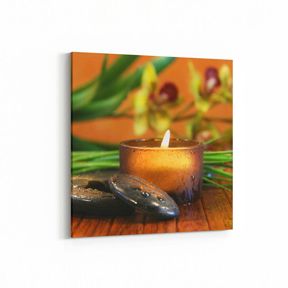 Olla 17073K Spa / Masaj Görseli Kare Kanvas Tablo (Ölçü: 25X25)