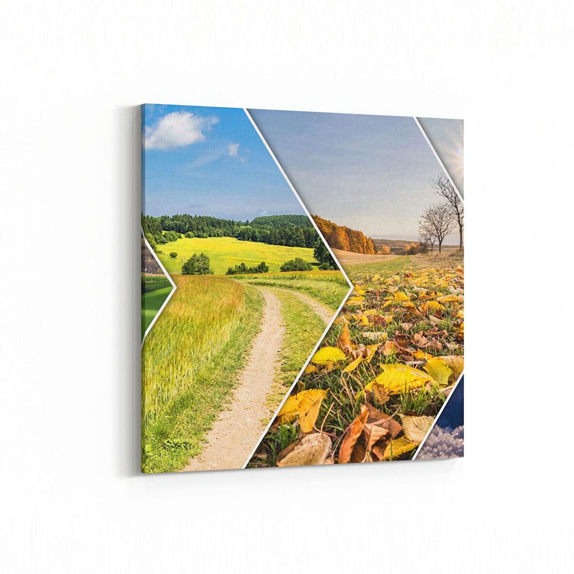 Olla 14510K Doğa / Manzara Görseli Kare Kanvas Tablo (Ölçü: 25X25)