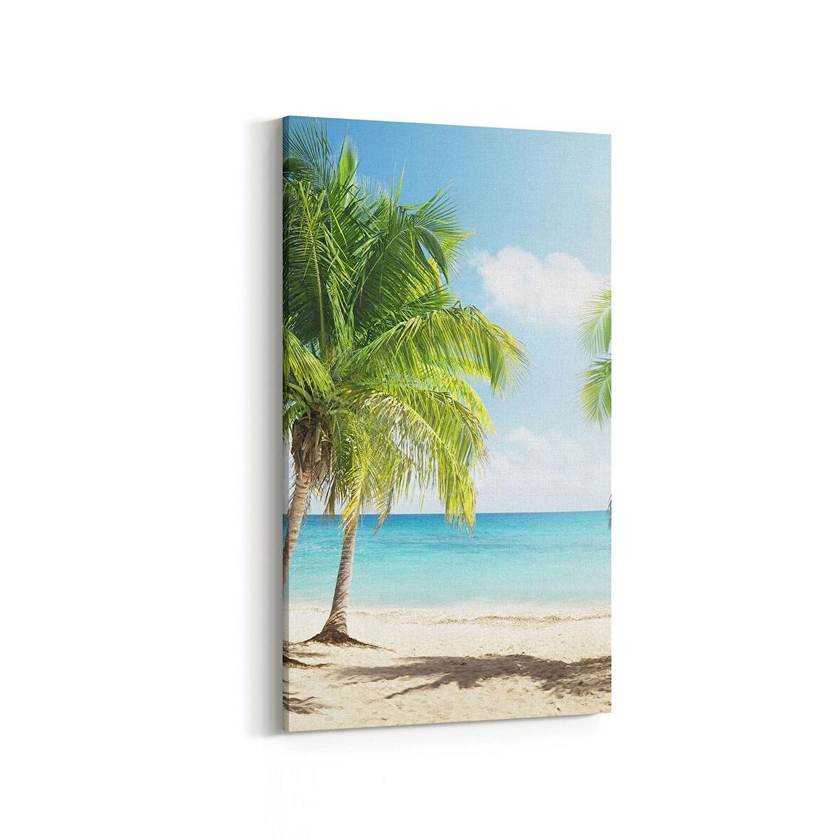 Olla 16640DD Kumsal / Sahil Görseli Dikey Dar Kanvas Tablo (Ölçü: 30X60)