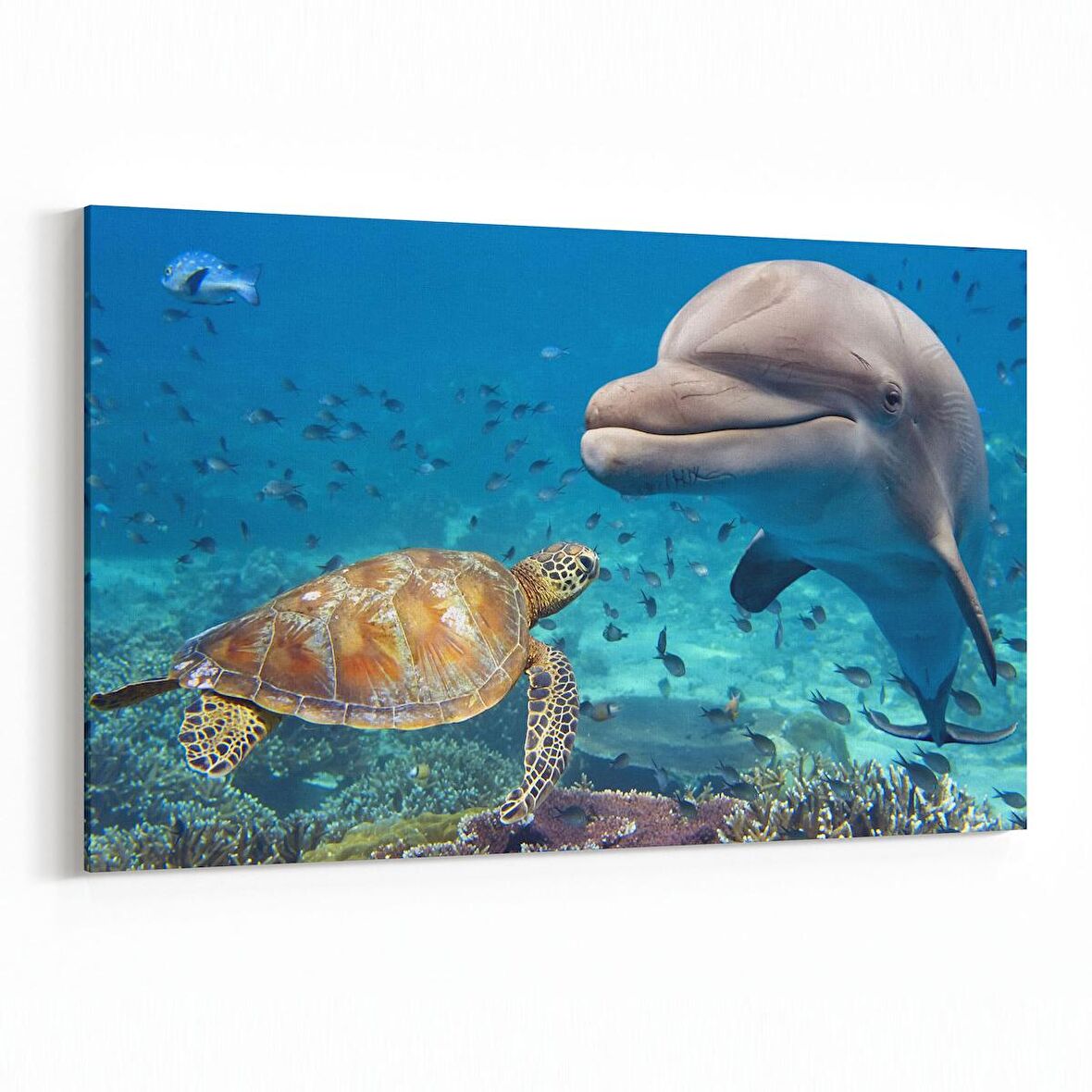 Olla 12947Y Deniz / Okyanus Görseli Yatay Kanvas Tablo (Ölçü: 45X30)