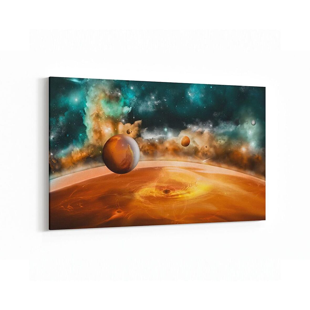 Olla 17703Y Uzay Görseli Yatay Kanvas Tablo (Ölçü: 45X30)