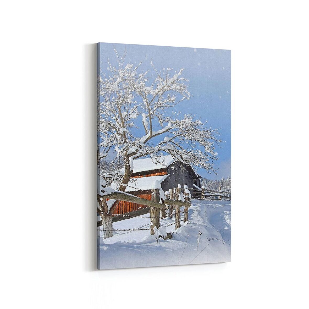 Olla 18380D Yapı Görseli Dikey Kanvas Tablo (Ölçü: 60X90)