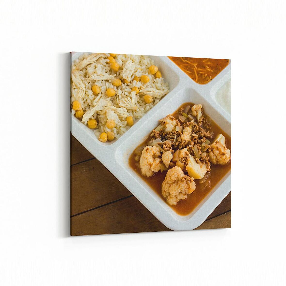 Olla 14985K Gıda Görseli Kare Kanvas Tablo (Ölçü: 25X25)