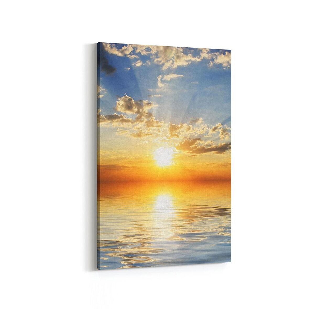 Olla 16011D Günbatımı Görseli Dikey Kanvas Tablo (Ölçü: 60X90)