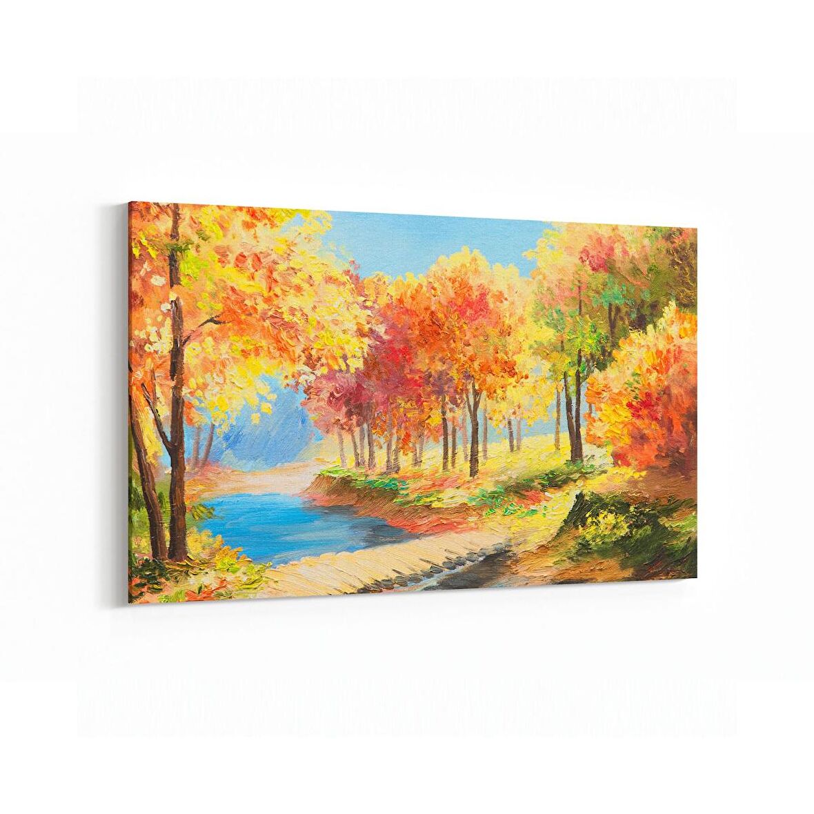 Olla 17763Y Yağlı Boya Görseli Yatay Kanvas Tablo (Ölçü: 150X100)