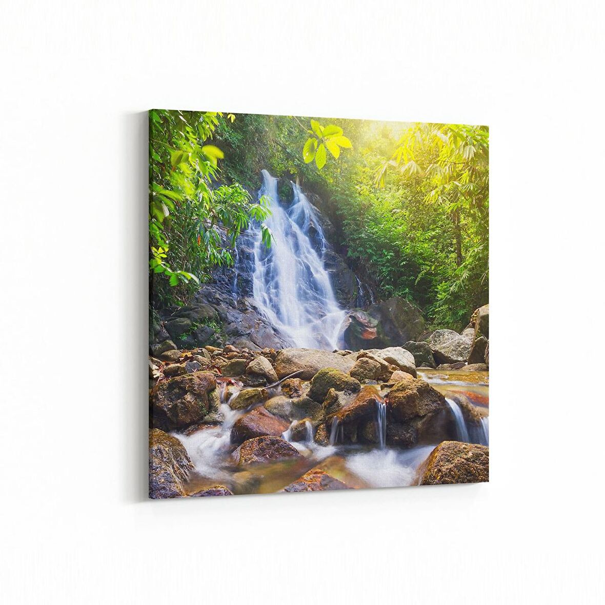 Olla 13407K Doğa / Manzara Görseli Kare Kanvas Tablo (Ölçü: 25X25)