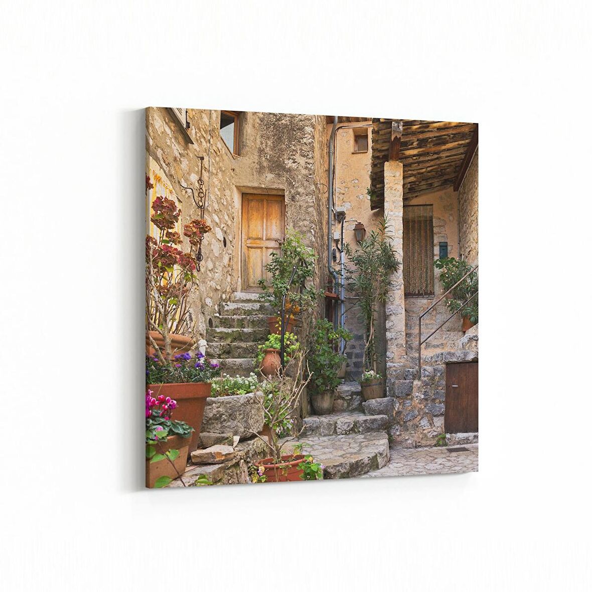 Olla 18801K4 Yapı Görseli Kare 4'lü Kanvas Tablo (Ölçü: 145X145)