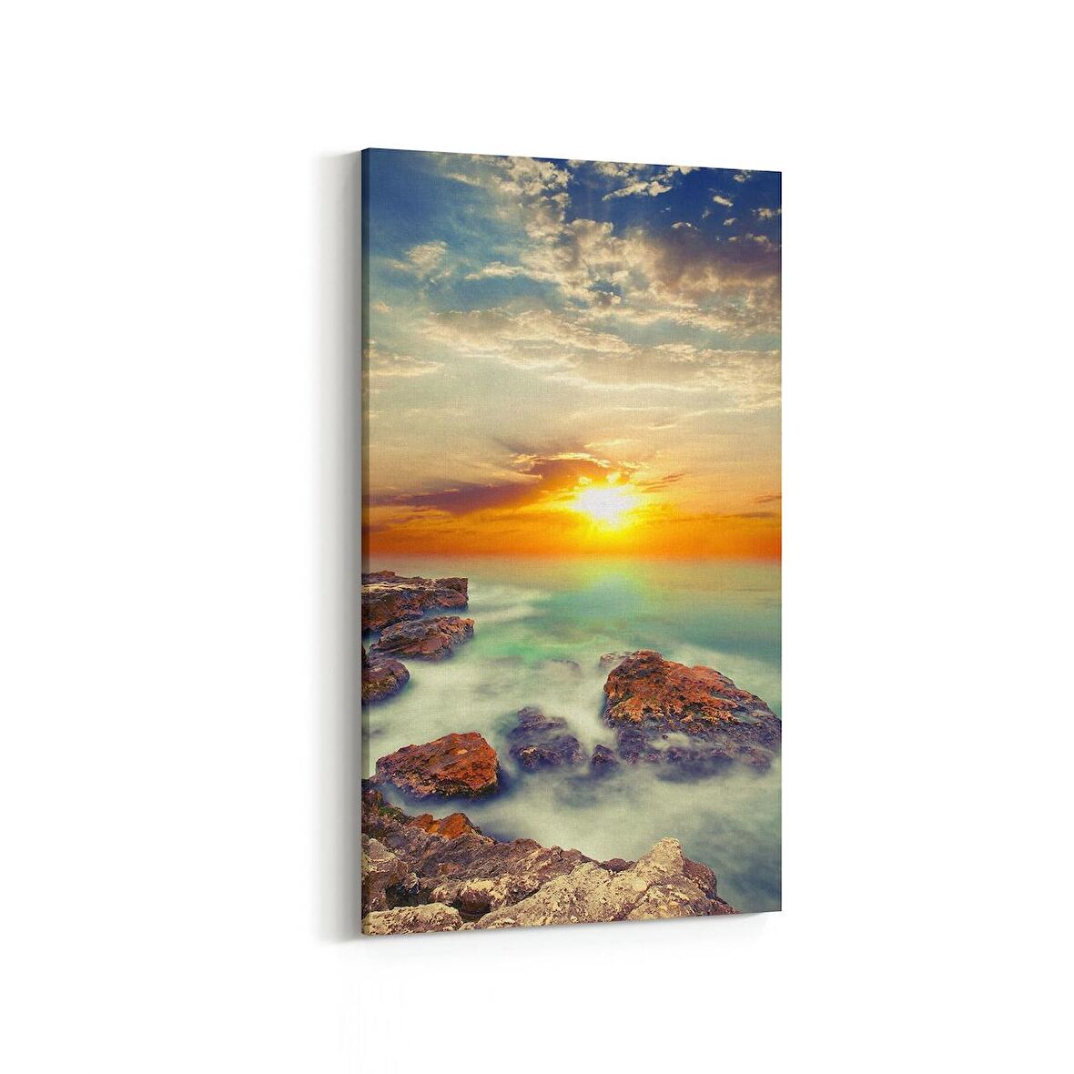 Olla 13684DD Doğa / Manzara Görseli Dikey Dar Kanvas Tablo (Ölçü: 60X120)