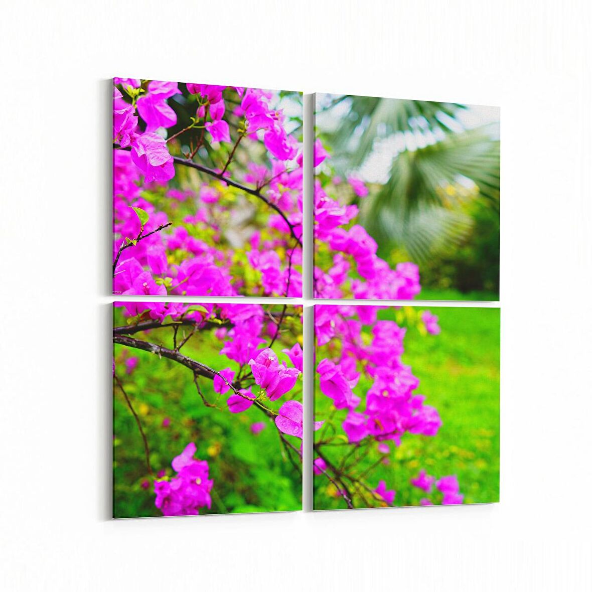 Olla 13558K4 Doğa / Manzara Görseli Kare 4'lü Kanvas Tablo (Ölçü: 145X145)