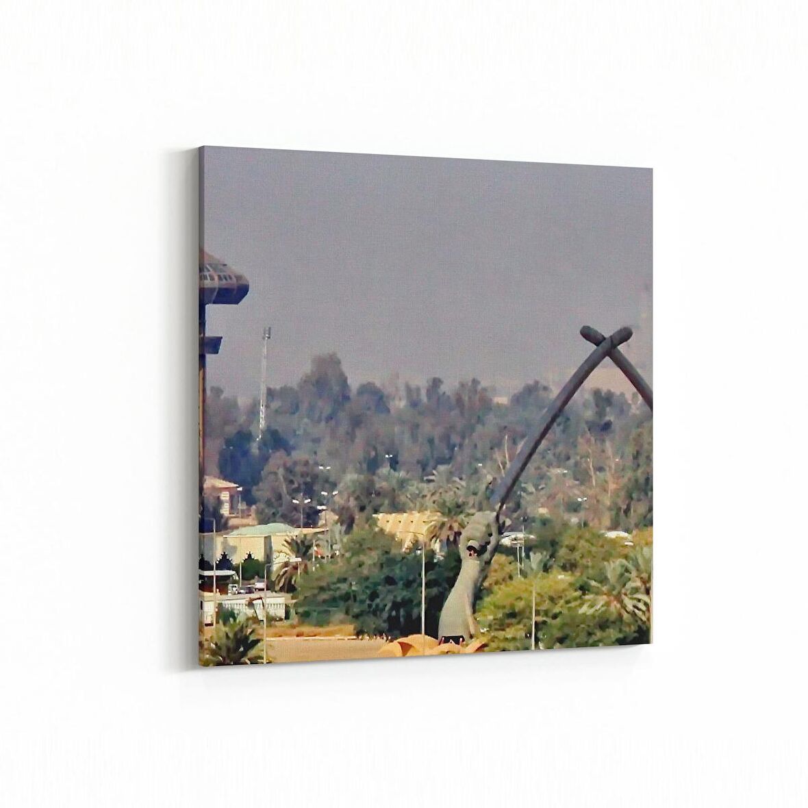 Olla 18625K Yapı Görseli Kare Kanvas Tablo (Ölçü: 30X30)