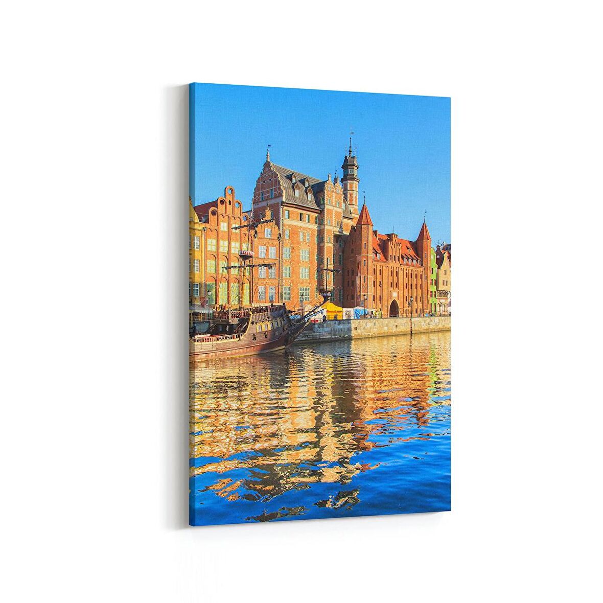 Olla 18407D Yapı Görseli Dikey Kanvas Tablo (Ölçü: 100X150)