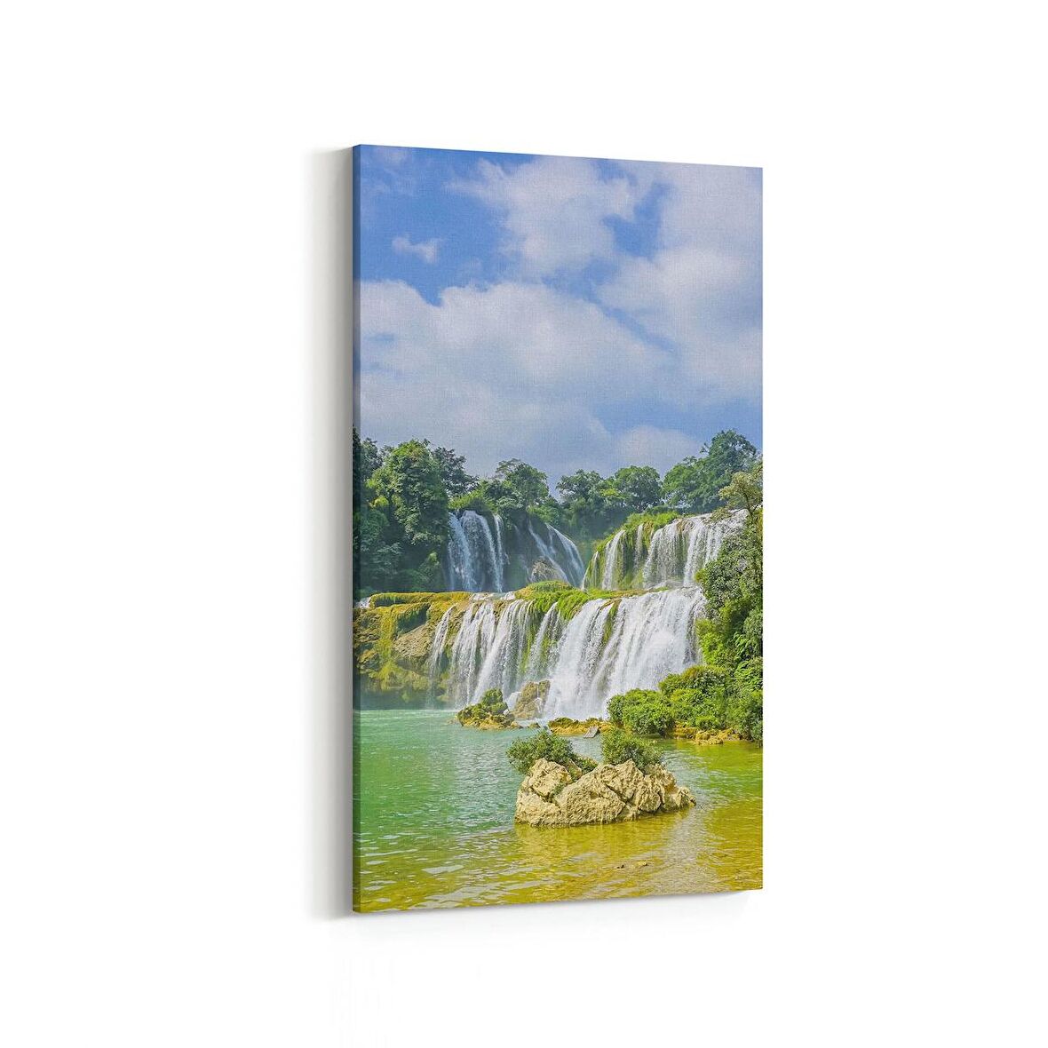 Olla 14267DD Doğa / Manzara Görseli Dikey Dar Kanvas Tablo (Ölçü: 40X80)