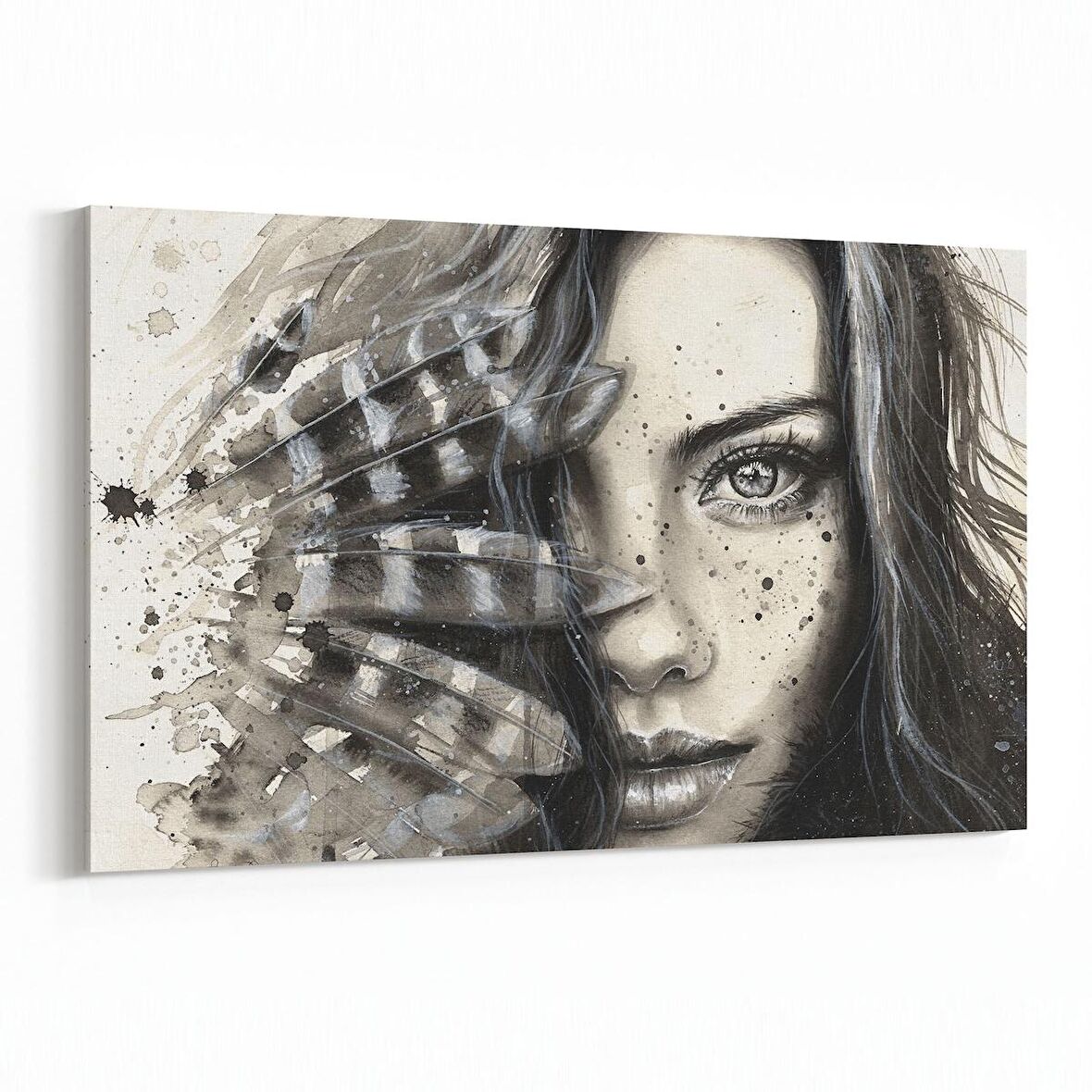 Olla 16319Y Kuaför / Berber Görseli Yatay Kanvas Tablo (Ölçü: 70X50)