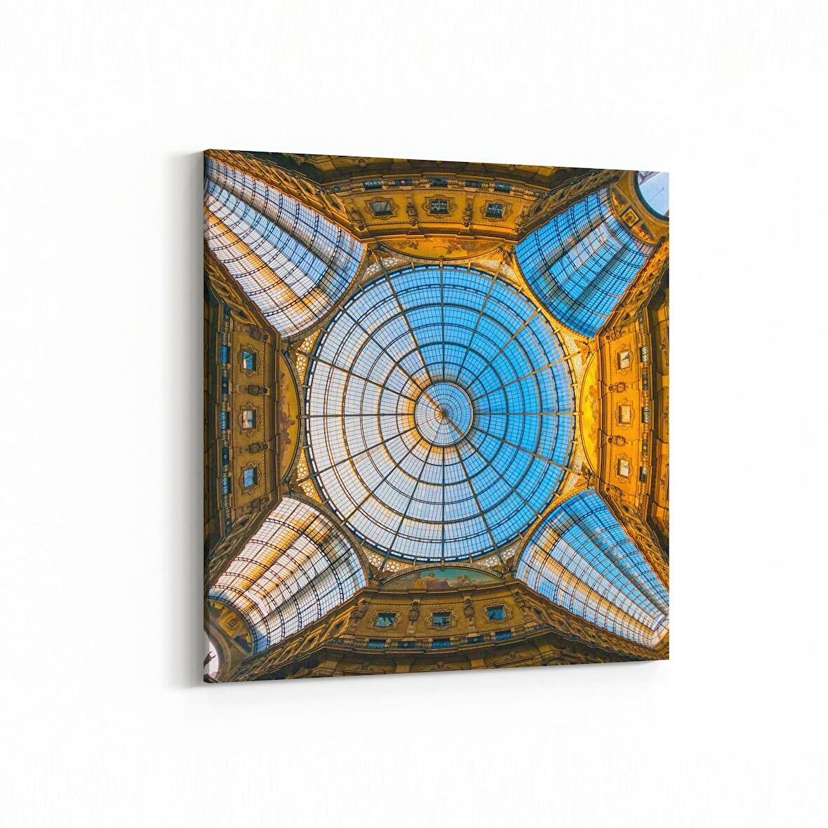 Olla 18251K Yapı Görseli Kare Kanvas Tablo (Ölçü: 25X25)