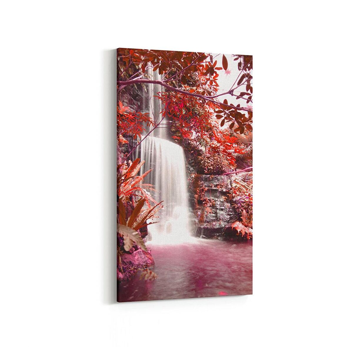 Olla 14404DD Doğa / Manzara Görseli Dikey Dar Kanvas Tablo (Ölçü: 60X120)