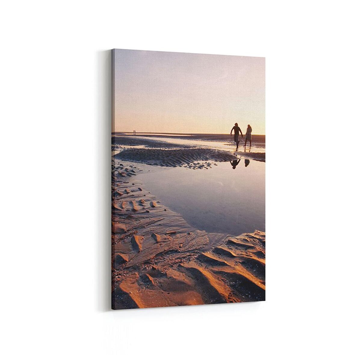 Olla 16019D Günbatımı Görseli Dikey Kanvas Tablo (Ölçü: 60X90)