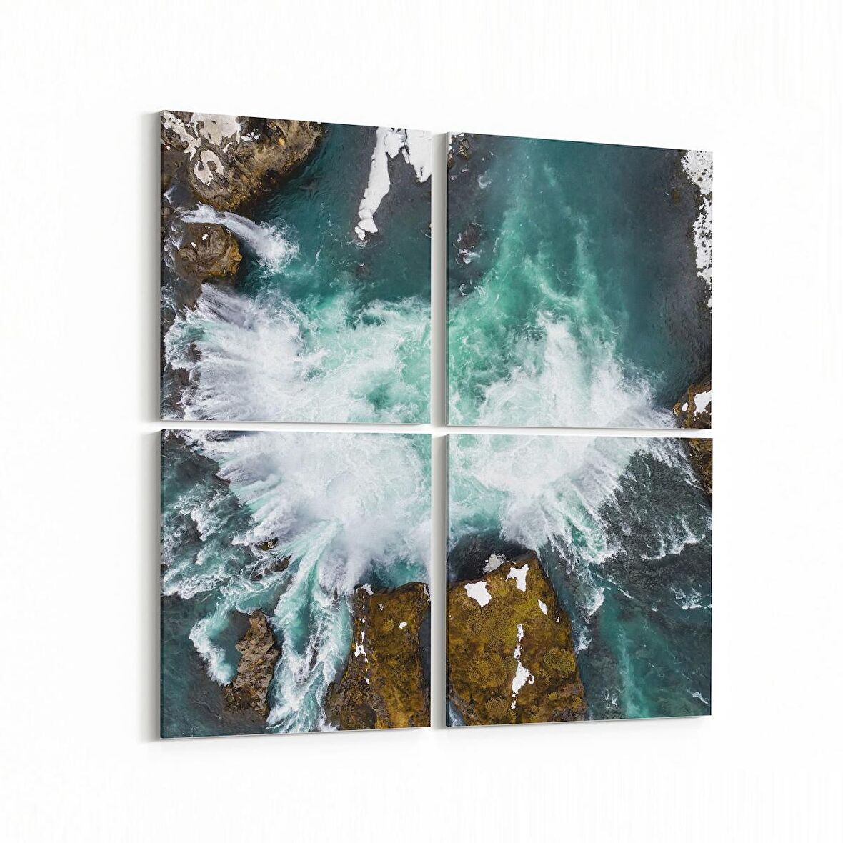 Olla 14292K4 Doğa / Manzara Görseli Kare 4'lü Kanvas Tablo (Ölçü: 105X105)