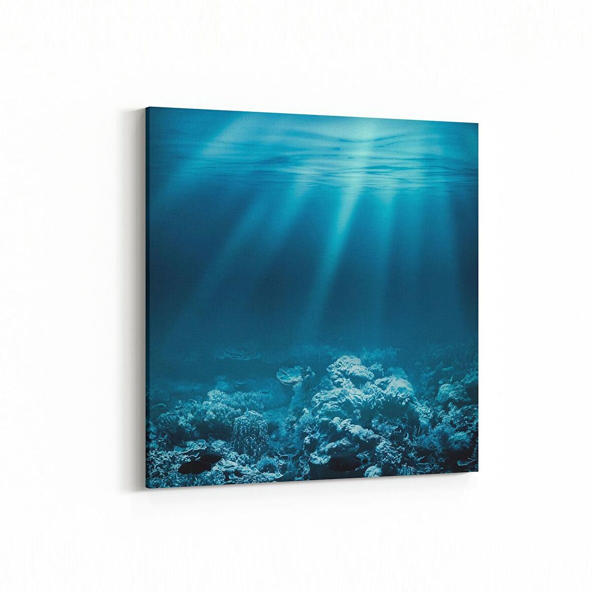 Olla 12927K Deniz / Okyanus Görseli Kare Kanvas Tablo (Ölçü: 30X30)