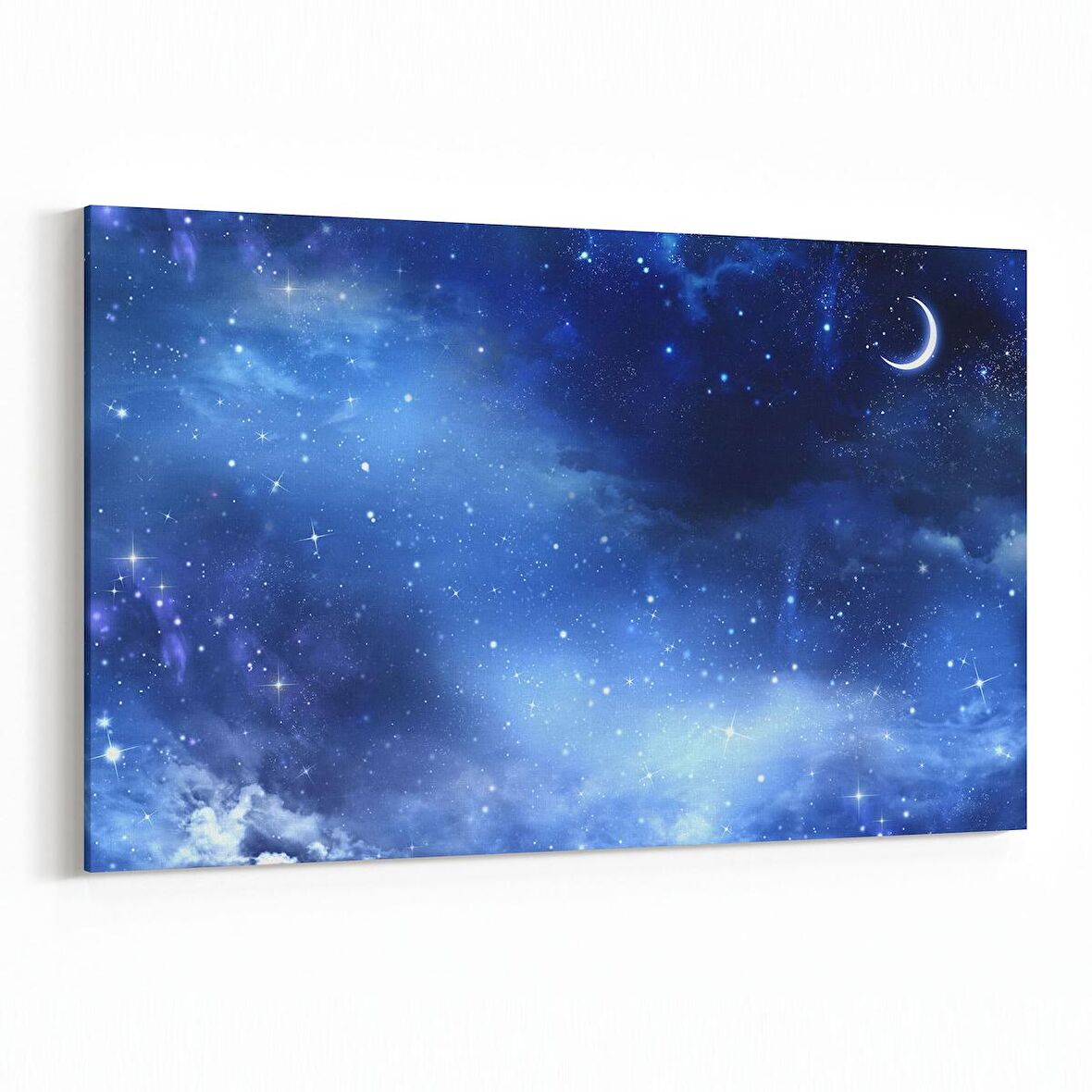 Olla 14710Y Gece Gökyüzü Görseli Yatay Kanvas Tablo (Ölçü: 150X100)