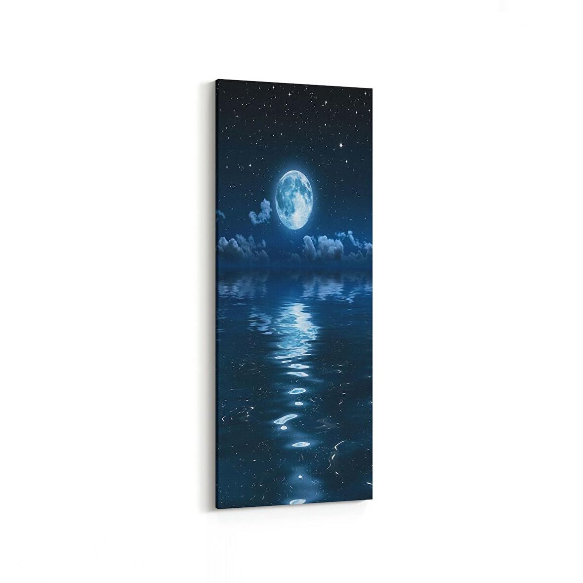 Olla 14682DI Gece Gökyüzü Görseli Dikey İnce Kanvas Tablo (Ölçü: 40X120)