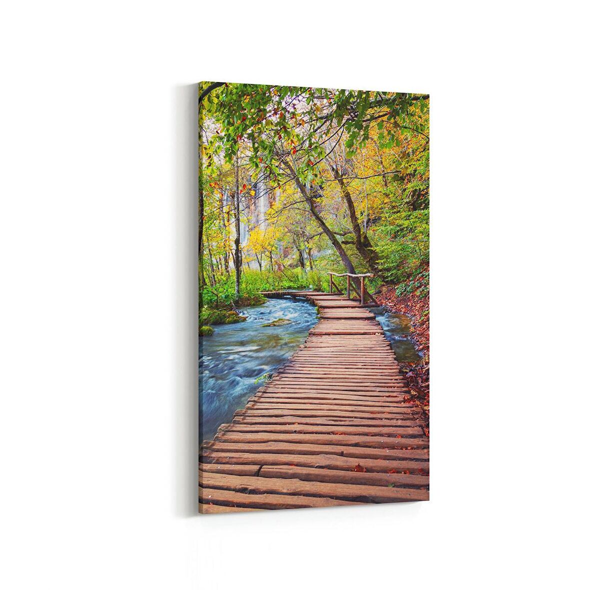 Olla 13314DD Doğa / Manzara Görseli Dikey Dar Kanvas Tablo (Ölçü: 30X60)