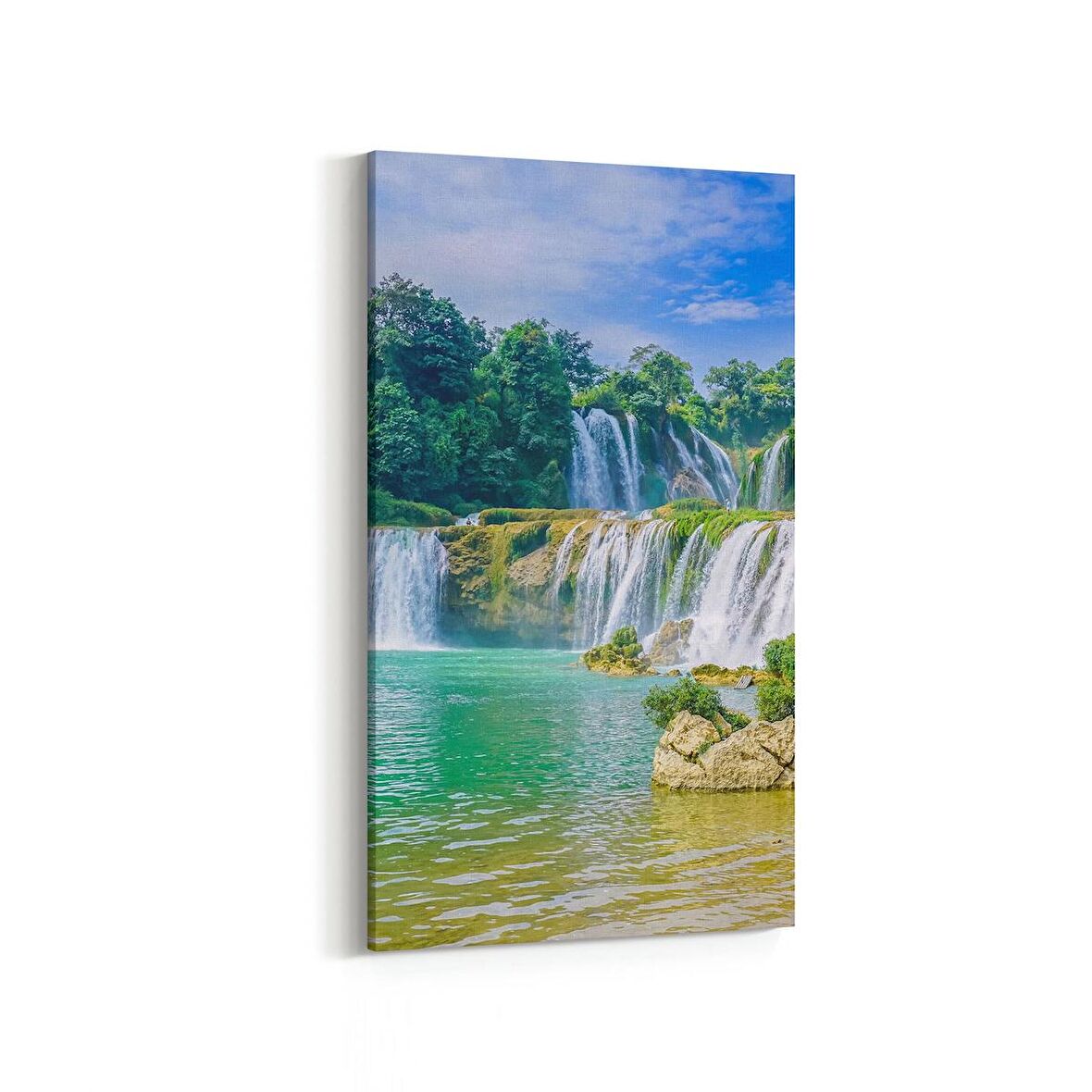 Olla 13177DD Doğa / Manzara Görseli Dikey Dar Kanvas Tablo (Ölçü: 40X80)